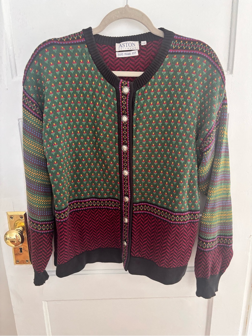 Aston Knitwear Hand Frame Knit Cardigan